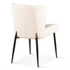 Home Trends & Design Jennifer Dining Chair White Boucle Angled Back View