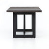 Four Hands Judith Outdoor Dining Table Black Lavastone Side View