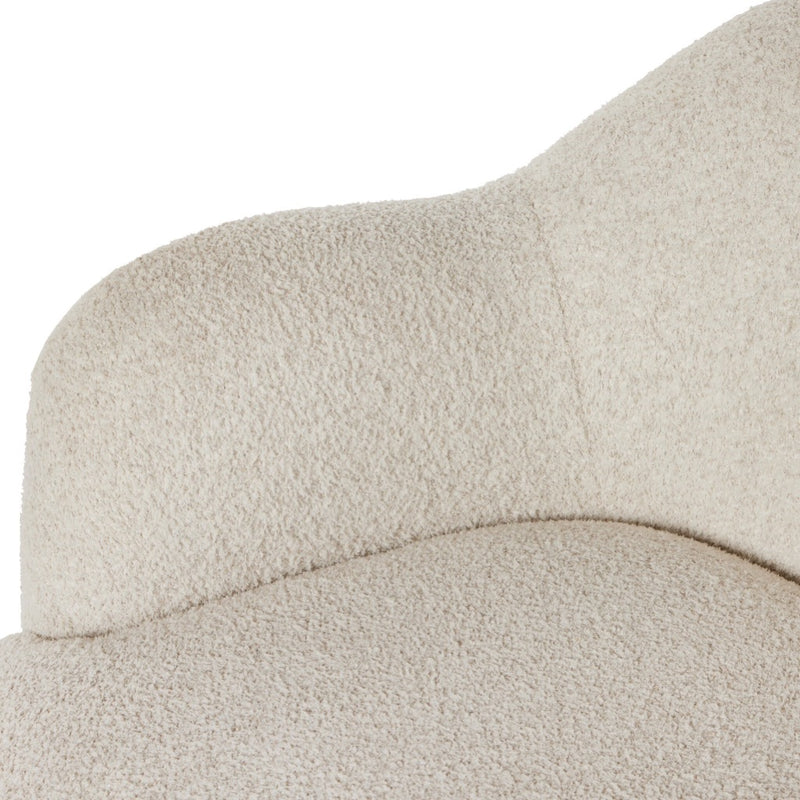 Julius Swivel Chair Sheldon Ivory Curved Armrest 239124-001