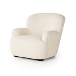 Kadon Chair Sheepskin Natural Angled View Four Hands