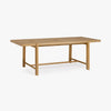 Kaja Oak Dining Table Natural Angled View co.house Designs