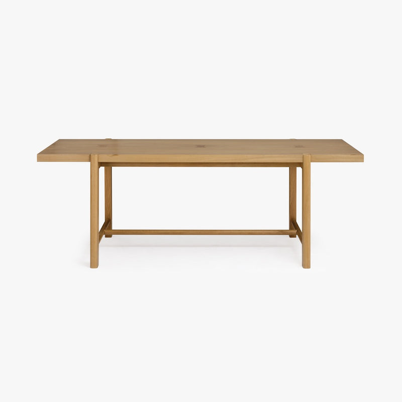 Kaja Oak Dining Table Natural Front Facing View CH-1002656-VN22-FN-DN-DT-NT