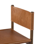 Four Hands Kena Dining Chair Sonoma Butterscotch Top Grain Leather Backrest