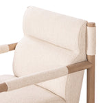 Kiano Dining Armchair Charter Oatmeal Armrest Detail Four Hands