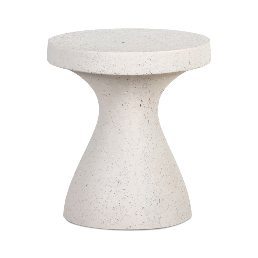 Koda Outdoor End Table Textured Grey Side View 224359-003