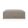 Four Hands Laskin Outdoor Ottoman Alessi Fawn Side View