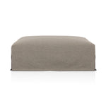 Four Hands Laskin Outdoor Ottoman Alessi Fawn Side View