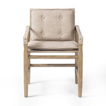 Lenz Dining Armchair Alcala Taupe Front Facing View Four Hands