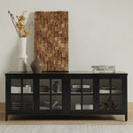 Lexington Media Console Black Staged View Four Hands