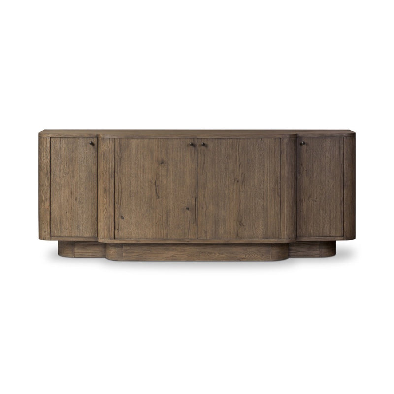 Leya Sideboard Weathered Oak Veneer Front Facing View 245738-001