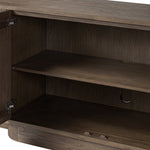 Leya Sideboard Weathered Oak Veneer Interior Shelving 245738-001