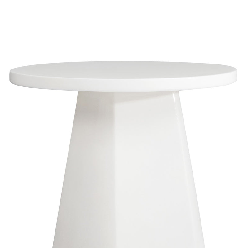 Lloyd Side Table White Base CH-1002846-VN12-FN-OD-ST-WH-OS