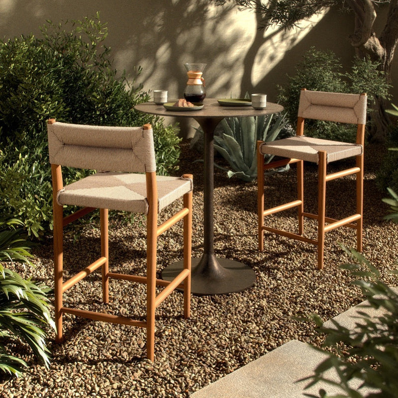 Lomas Outdoor Stool - Vintage White