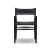 Lomas Outdoor Dining Armchair Vintage Coal Front Facing View 237629-003