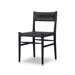 Lomas Outdoor Dining Chair Vintage Coal Angled View Four Hands