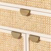 Luella Tall Dresser Light Natural Cane Drawer Detail Four Hands