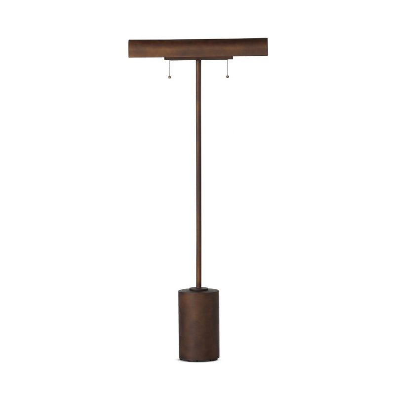 Luther Floor Lamp Rust Dual Light Bulbs Four Hands