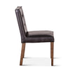 Home Trends & Design Madison Dining Chair Black Leather Side View