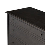 Maggie 6 Drawer Dresser Smoked Black Oak Veneer Top View 246648-002