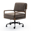 Maguire Desk Chair Gibson Mink Angled View Four Hands