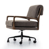 Maguire Desk Chair Gibson Mink Angled View Four Hands