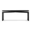 Matthes Large Console Table Aged Black Pine Front Facing View 243556-003