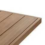 Merit Outdoor Dining Table Natural Teak-FSC Tabletop Slats Four Hands