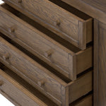 Four Hands Miko Bookcase Fawn Oak Open Drawers