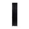 Millie Panel and Glass Door Cabinet Drifted Matte Black Side View 235949-001