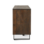 Home Trends & Design Mountain Lodge Sideboard Premium Dark Walnut Side View