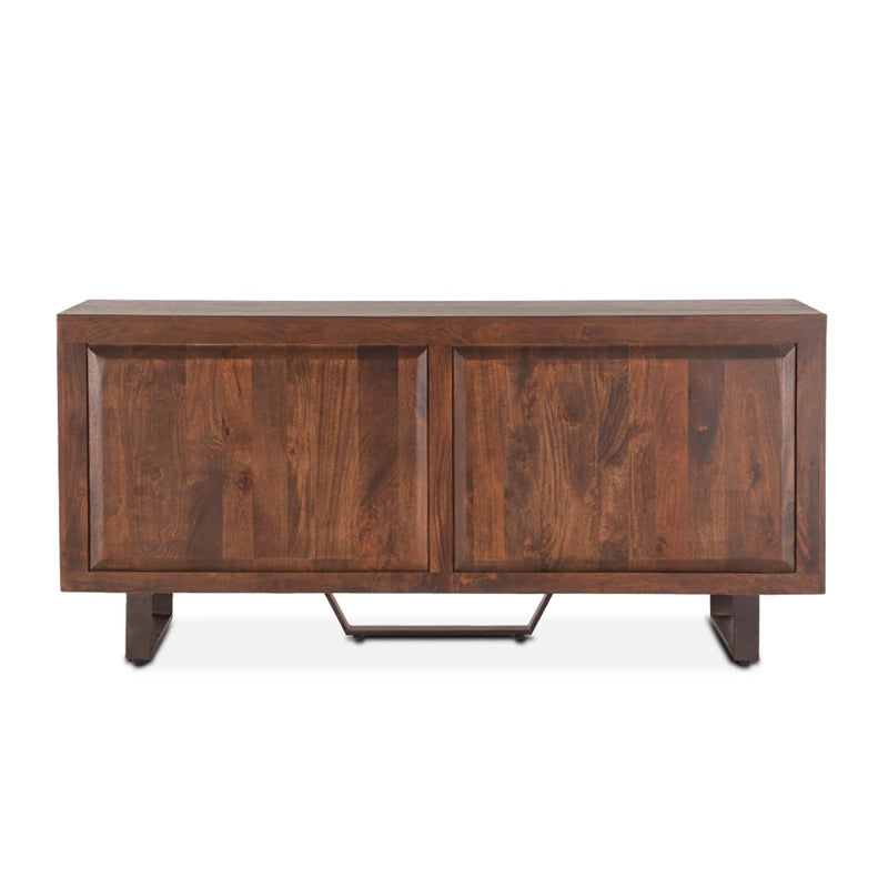 Mountain Lodge Sideboard Premium Dark Walnut Back View FML-SB70PW