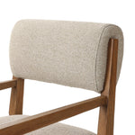 Navid Dining Arm Chair Weslie Flax Fabric Backrest 246348-003