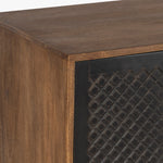 Co.House Designs Naya Solid Wood Carved Cabinet Mango Wood Corner Detail