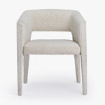 Nico Dining Armchair Ivory Front Facing View Co.House Designs