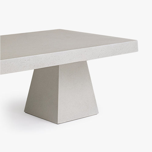 Obelisk Coffee Table White angled Base CH-1002001-VN12-FN-LV-CT-WH-OS