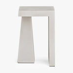 Obelisk End Table White Front Facing View Co.House Designs