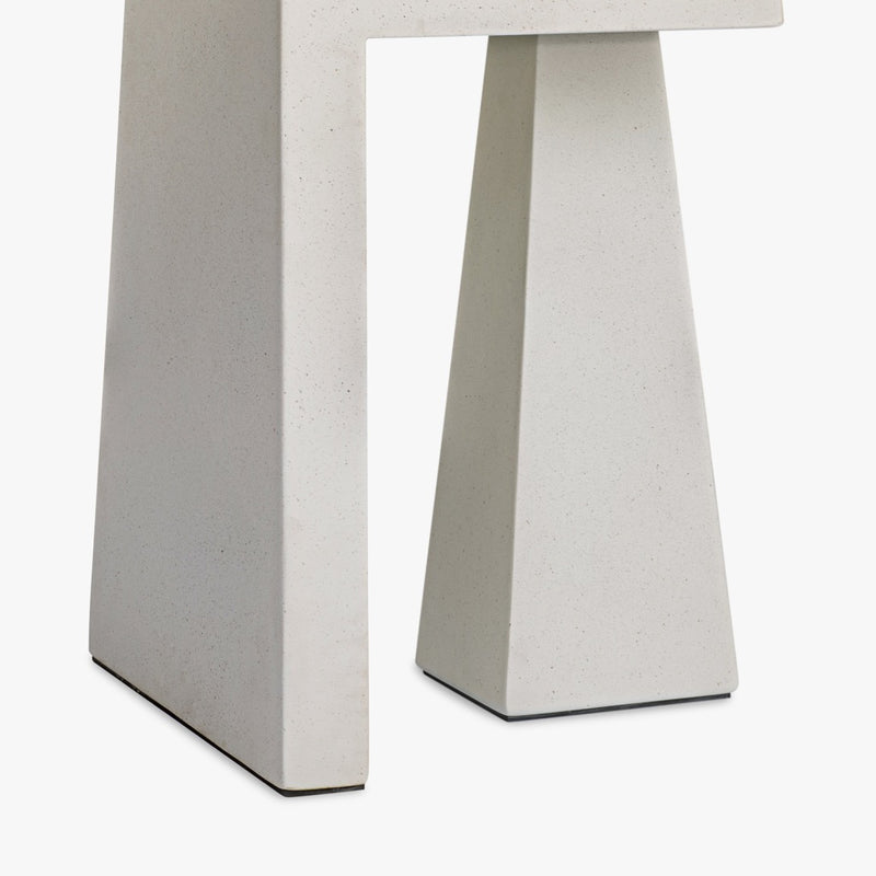 Obelisk End Table White Concrete Base Co.House Designs