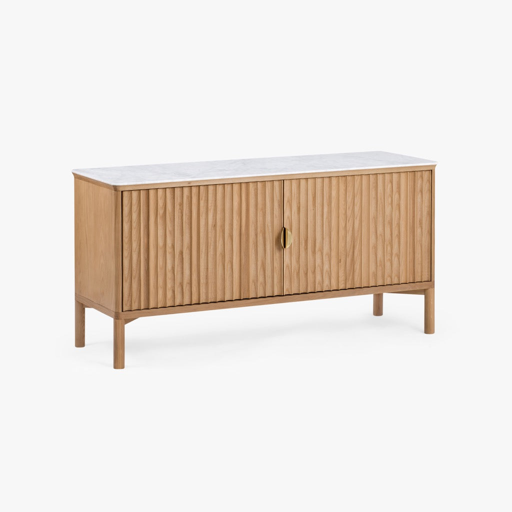 Olive Reeded Sideboard Natural Angled View CH-1001656-VN13-FN-ST-BF-NT-OS