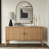 Olive Reeded Sideboard Natural Staged View Co.House Designs