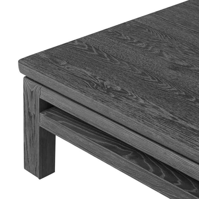 Oman Coffee Table Rustic Black Veneer Legs 243907-001