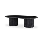 Oranda Coffee Table Black Marble Angled View Four Hands