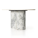 Oranda Dining Table - Polished White Marble