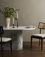 Oranda Dining Table - Polished White Marble