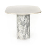 Oranda Dining Table - Polished White Marble