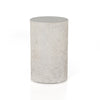 Otero Outdoor Round End Table Matte Stone Angled View 226319-001