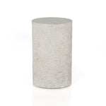 Otero Outdoor Round End Table Matte Stone Angled View 226319-001