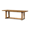 Otto Dining Table Waxed Pine Angled View 100391-003