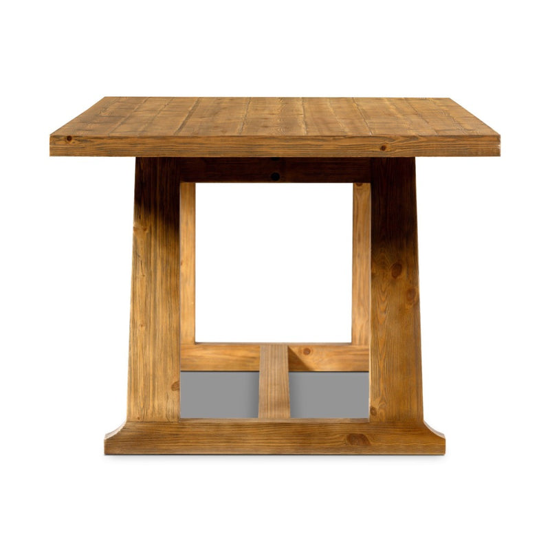 Four Hands Otto Dining Table Waxed Pine Side View