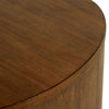 Paden Nightstand Seasoned Brown Acacia Rounded Corner Four Hands