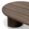 Paden Outdoor Coffee Table Stained Toasted Brown Rounded Edge Tabletop 242665-002